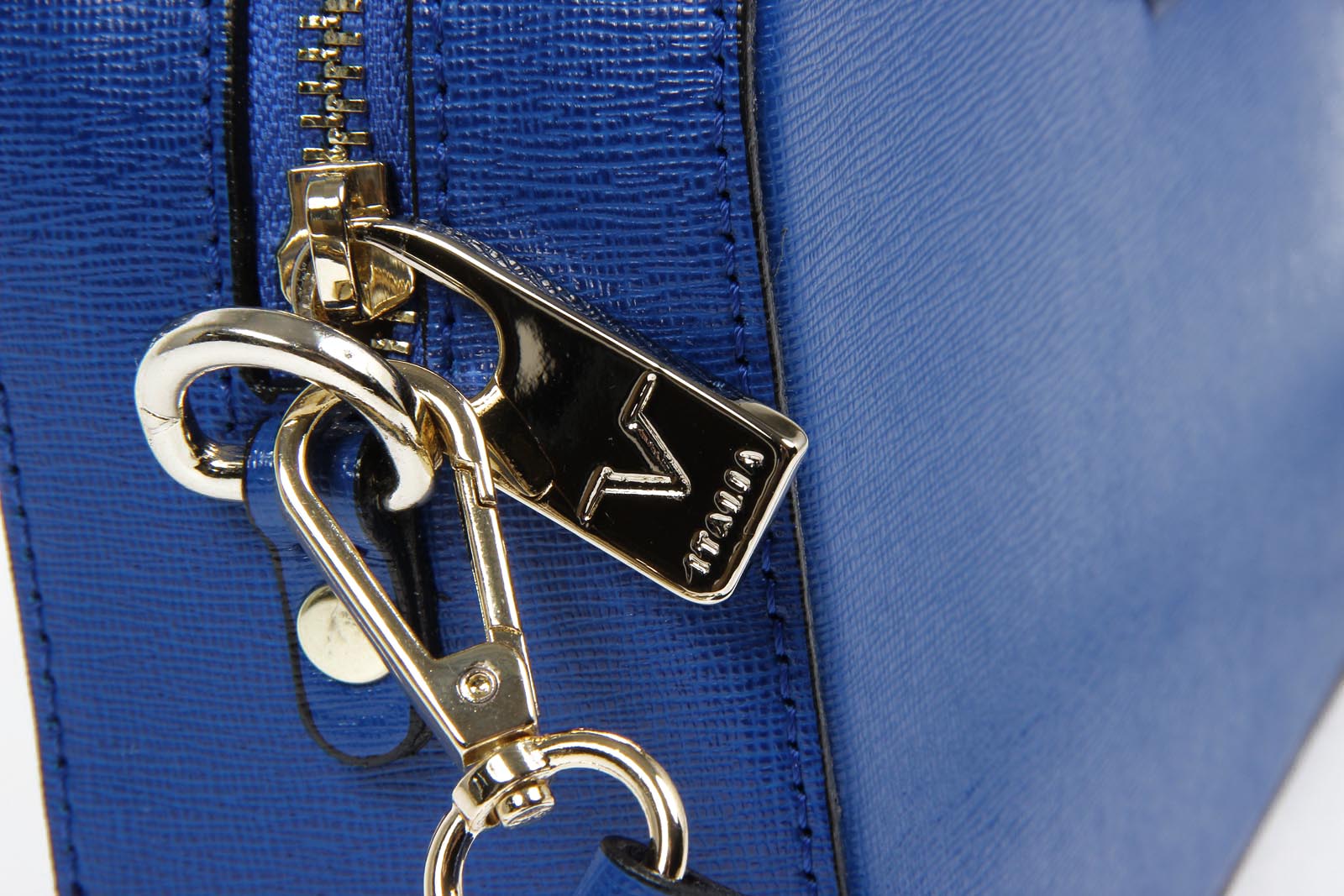 V 1969 Italia Bolso de mano para mujer V001 AZUL SAFFIANO