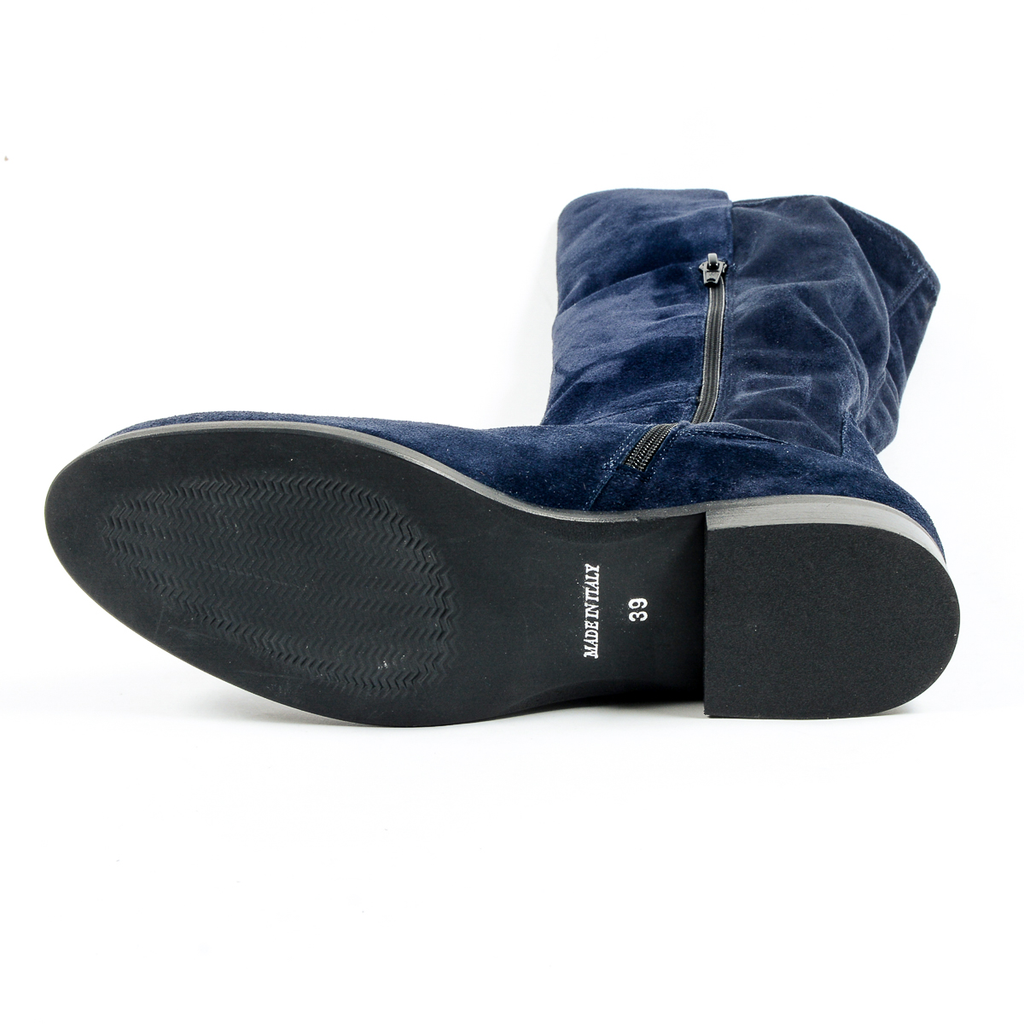 V 1969 Italia Womens High Boot Blue GRAPE