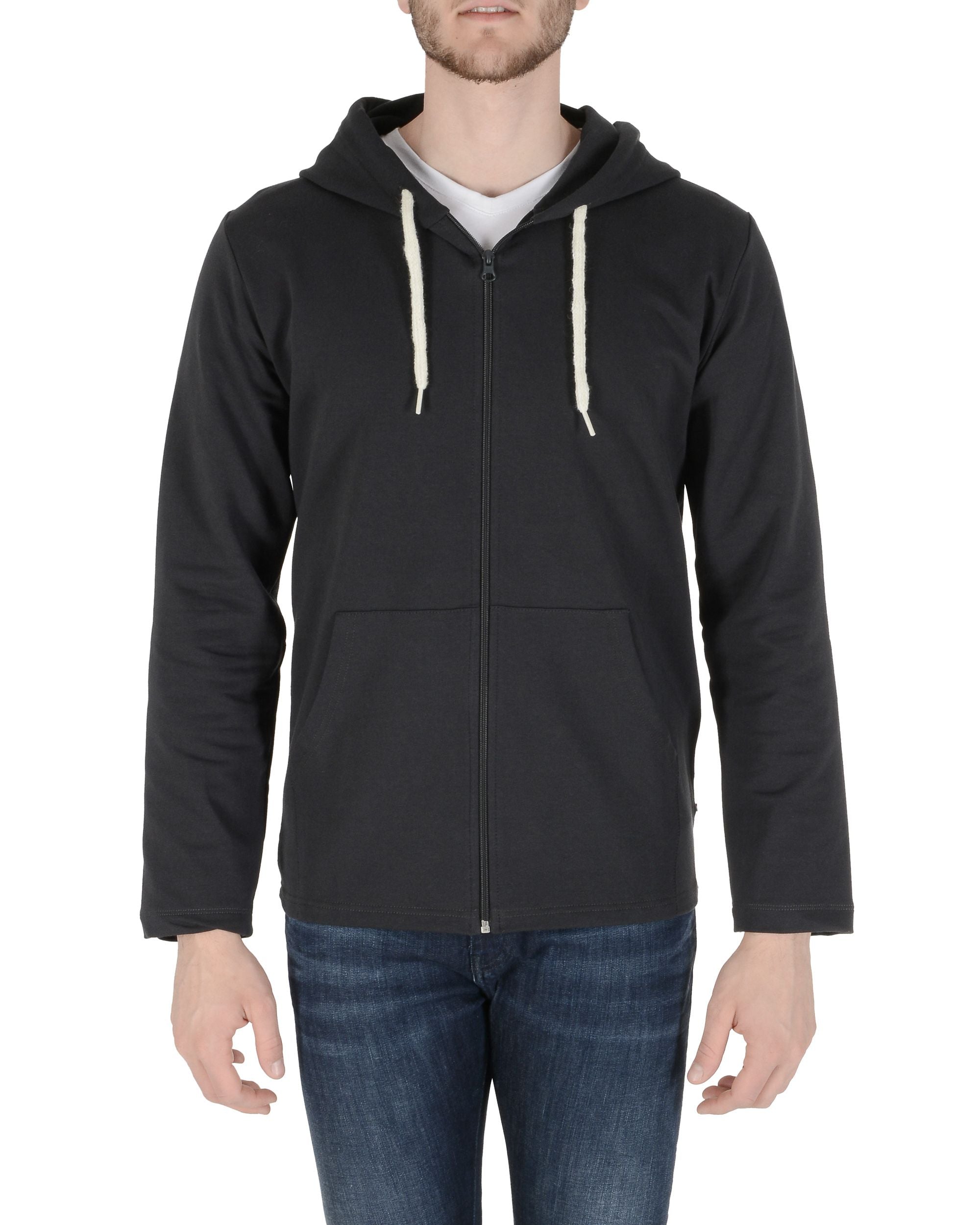 Sudadera con capucha 19V69 Italia para hombre gris oscuro THOMAS DARK GREY