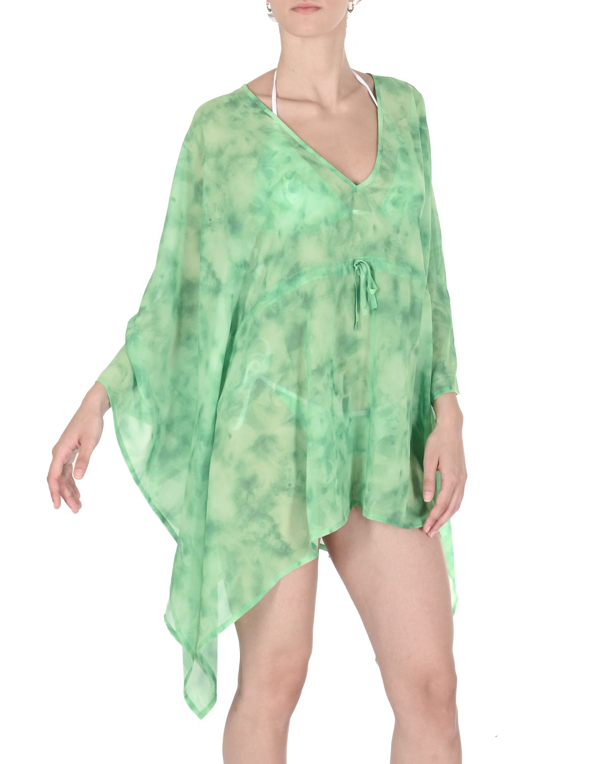 19V69 Italia Womens Swimwear Chiffon Caftan VSC1WCU06 GREEN