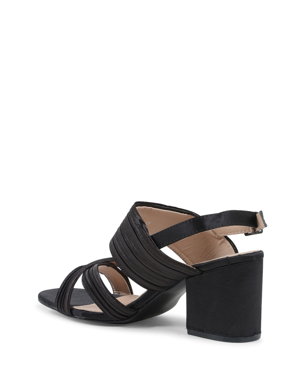 19V69 Italia Sandalia de tira trasera para mujer Negra V31 NEGRO