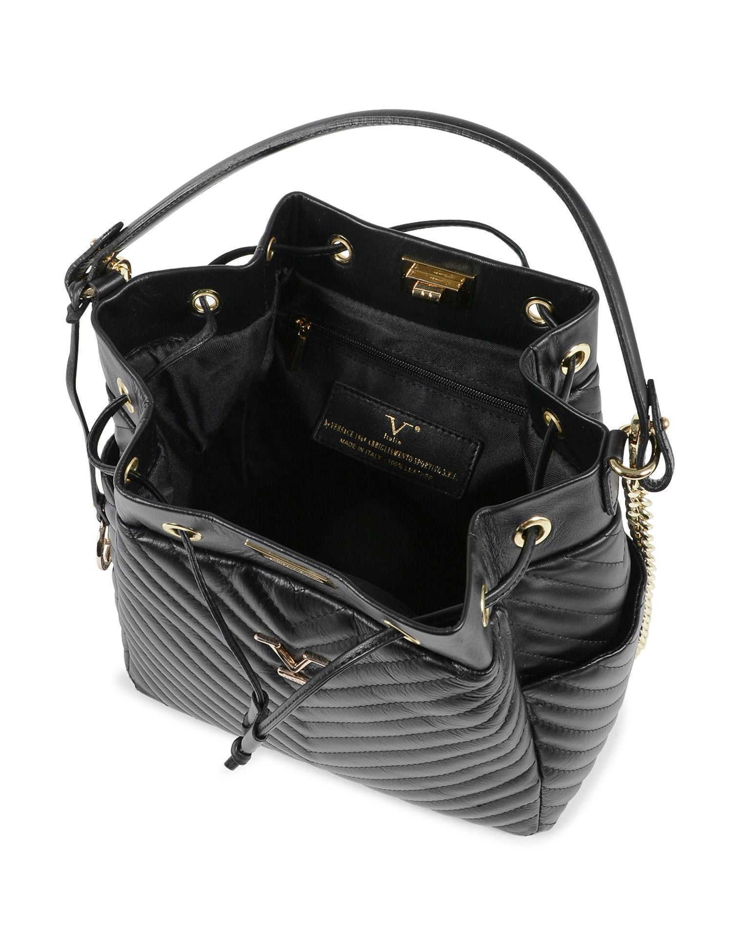 Bolso bandolera V Italia para mujer, color negro, BH10272 52 SAUVAGE NERO