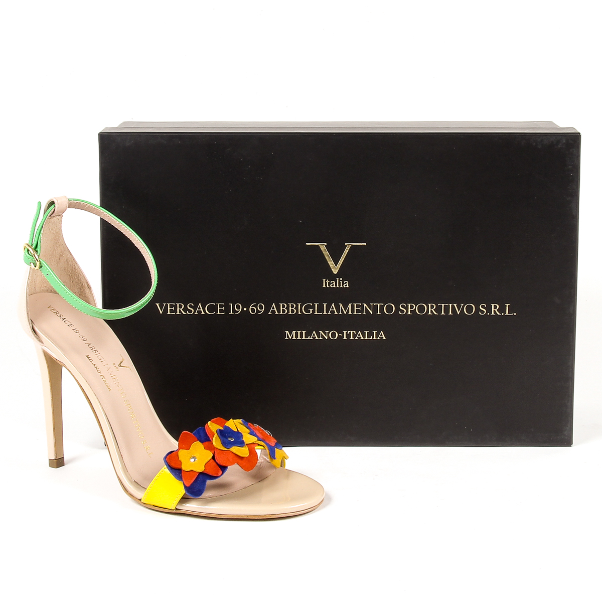 V 1969 Italia Sandalia de tira al tobillo para mujer Multicolor CATALINA