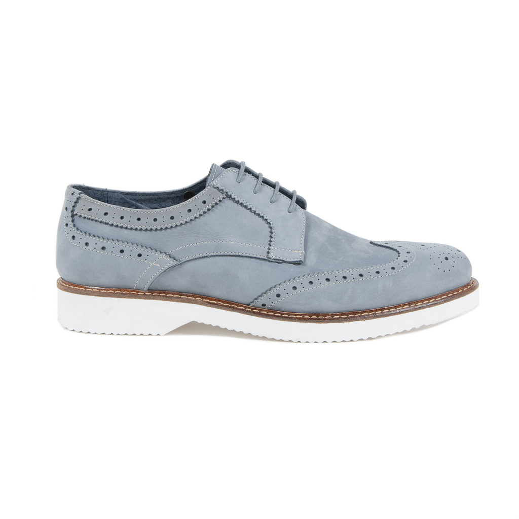 V 1969 Italia - Zapato brogue para hombre, azul claro, HARRY