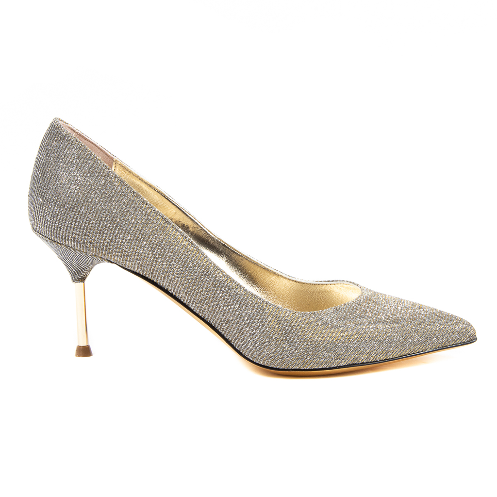 V 1969 Italia - Zapatos de salón para mujer dorados GALAXY