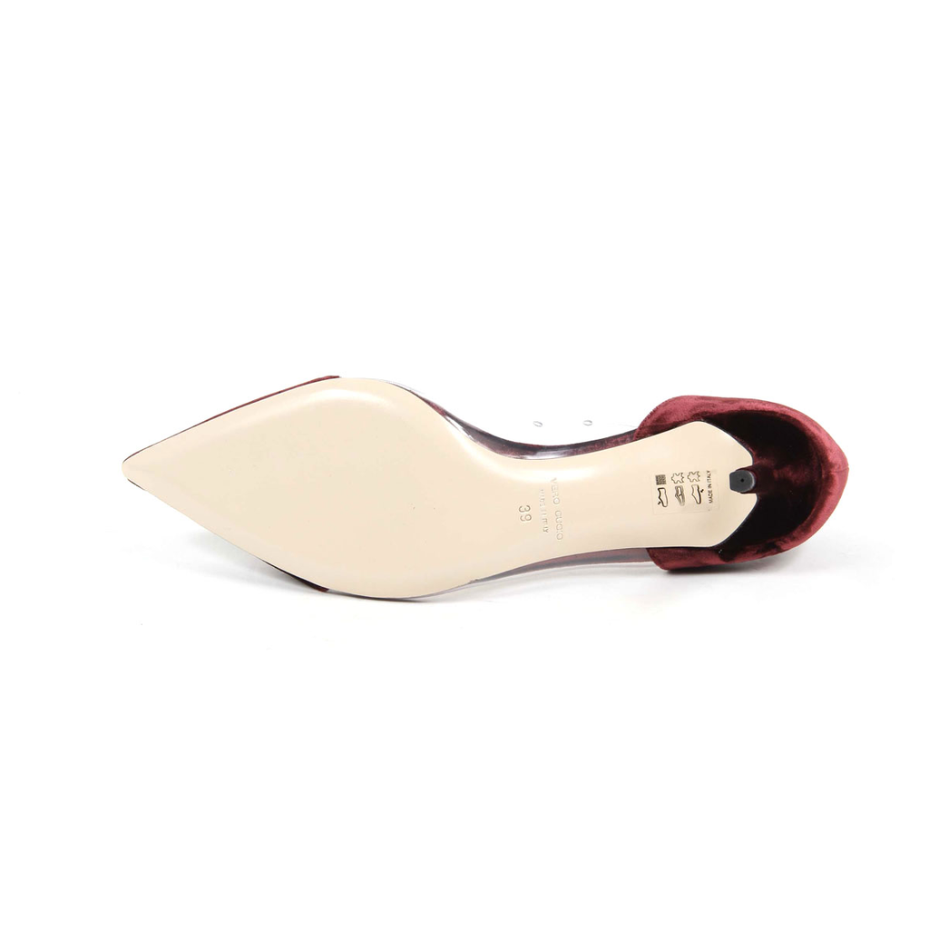 V 1969 Italia Zapatos de salón para mujer 3105124 VELLUTO 391 BURDEOS