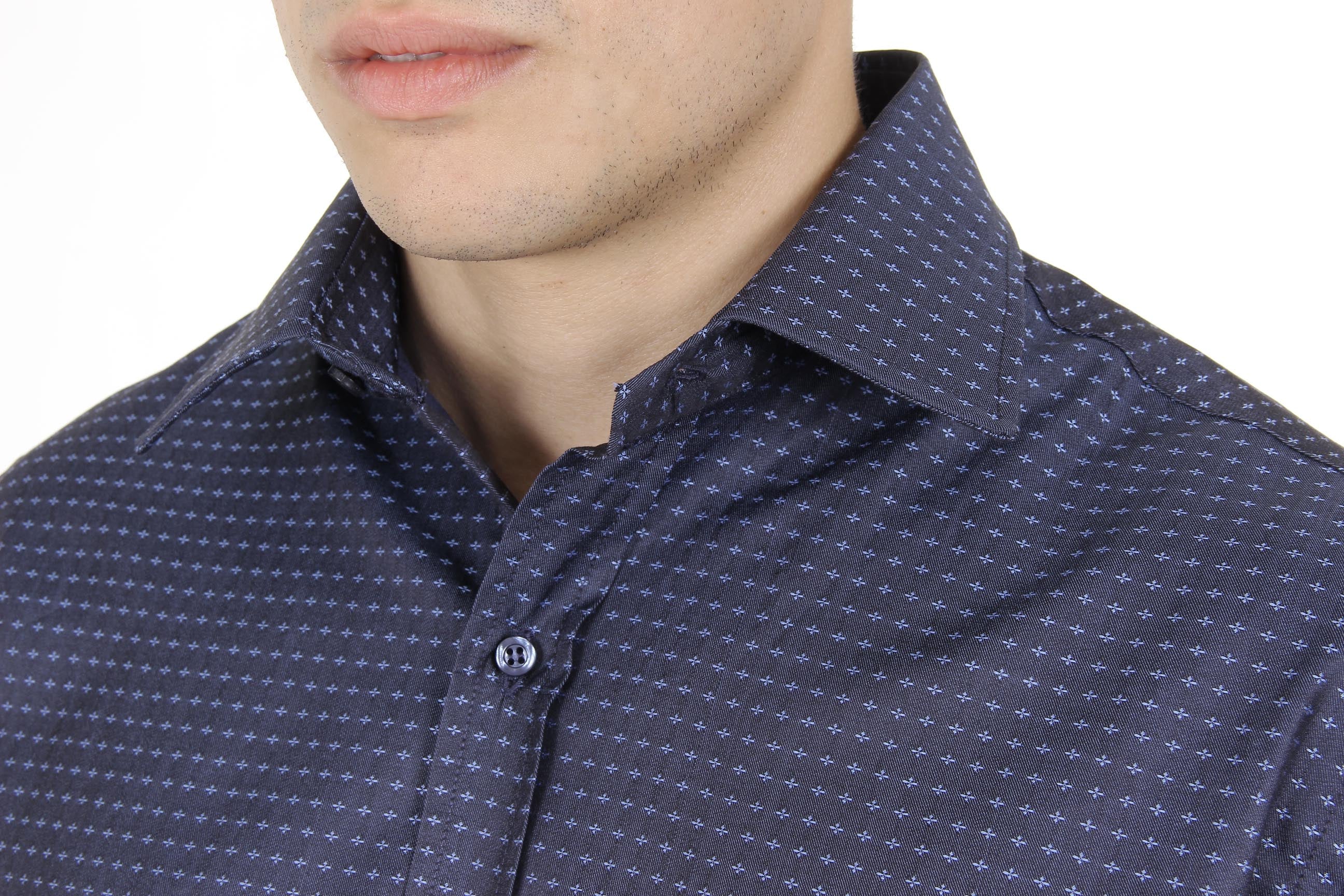 Camisa clásica moderna de corte italiano para hombre V 1969 377 ART. 417