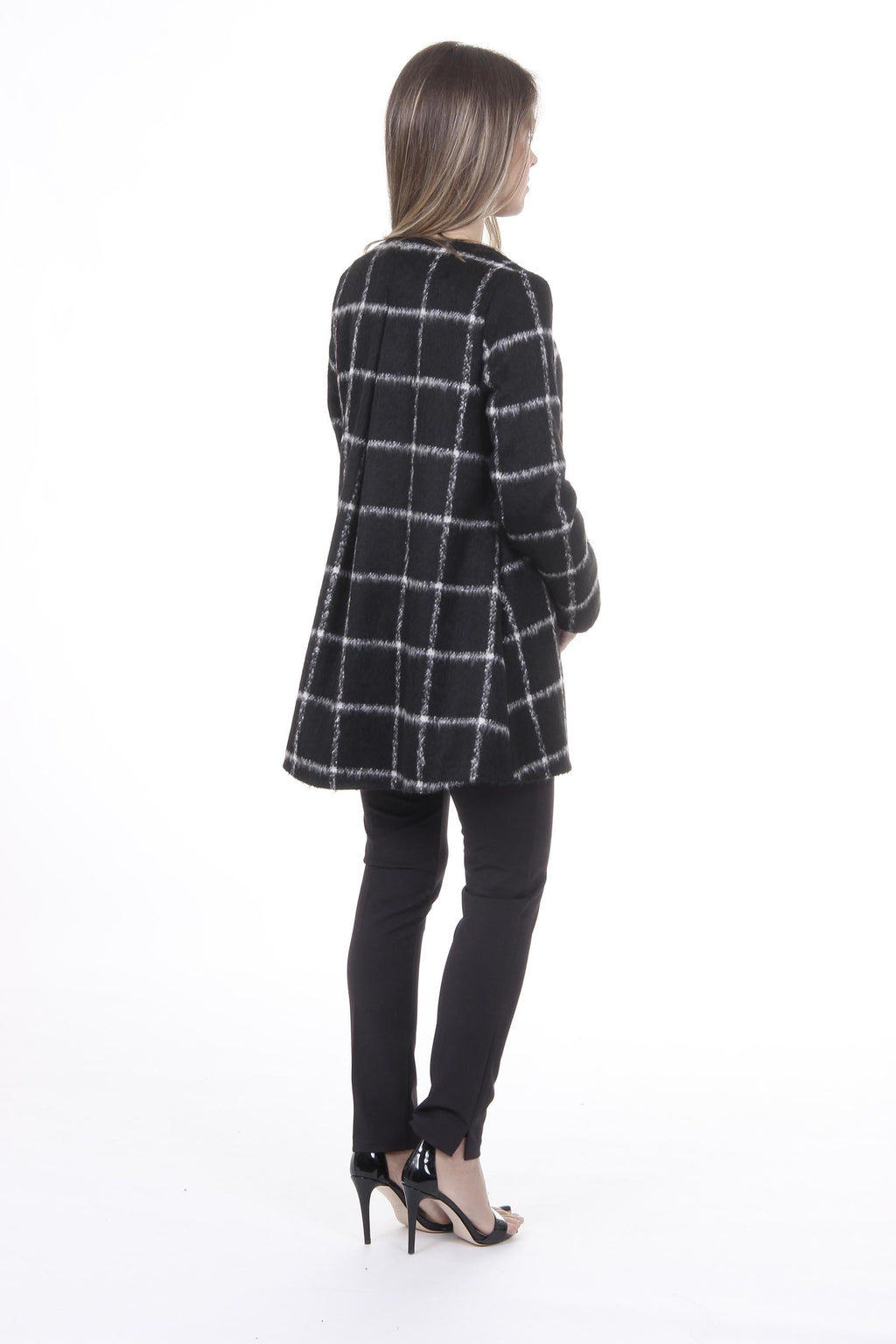 Abrigo Mujer V 1969 Italia CAPPOTTO BAMBOLINA TESS. sara nero