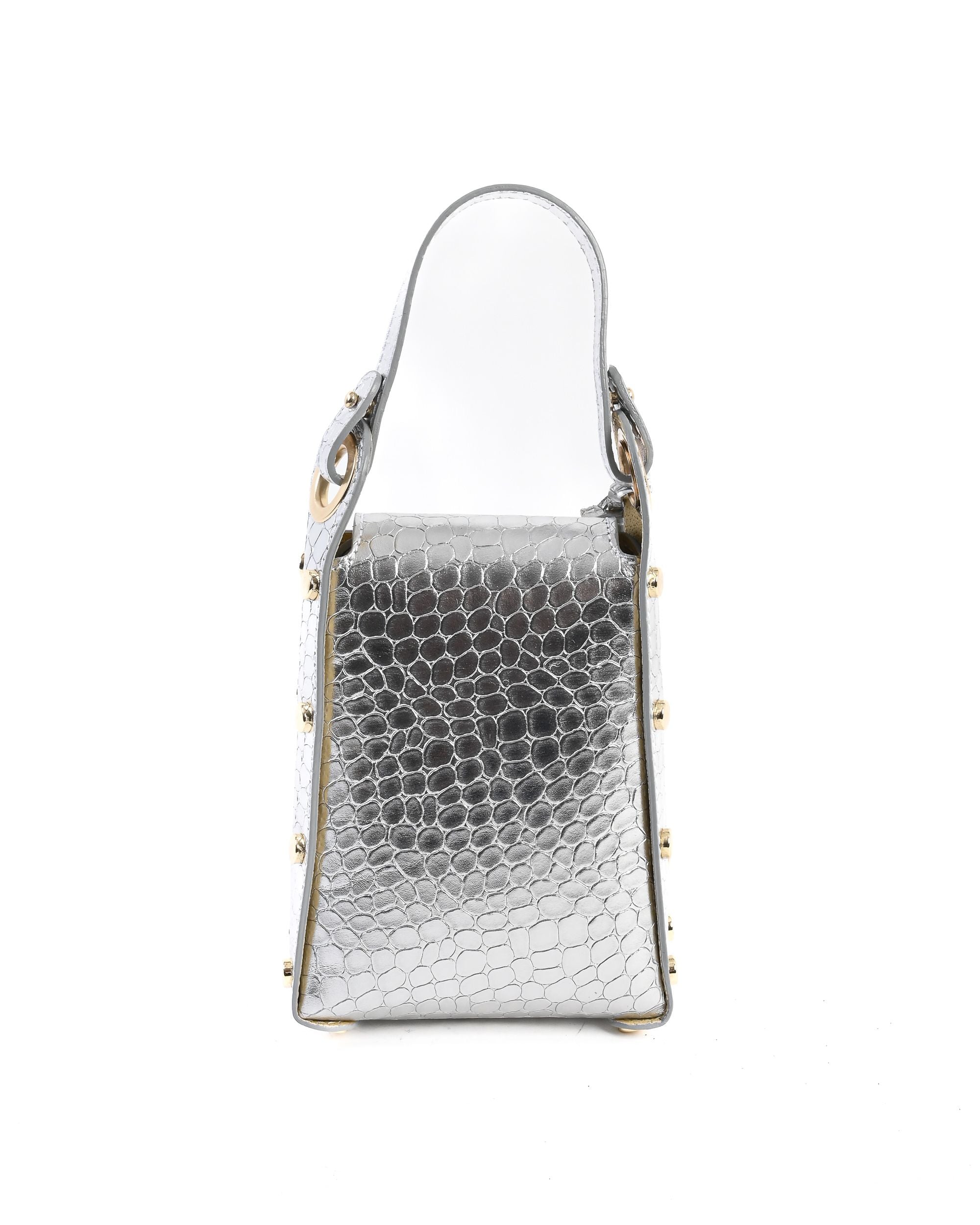 Minibolso V Italia para mujer plateado V16-COC-SLV