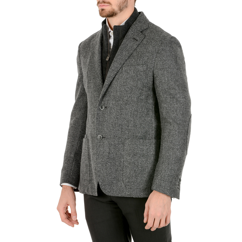 Corneliani Mens Jacket Long Sleeves Grey