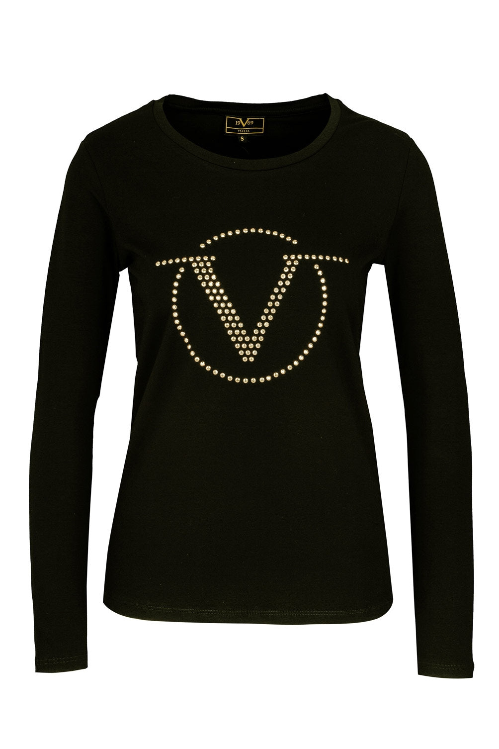 19V69 Italia Suéter de mujer negro CARLOTTA BLACK