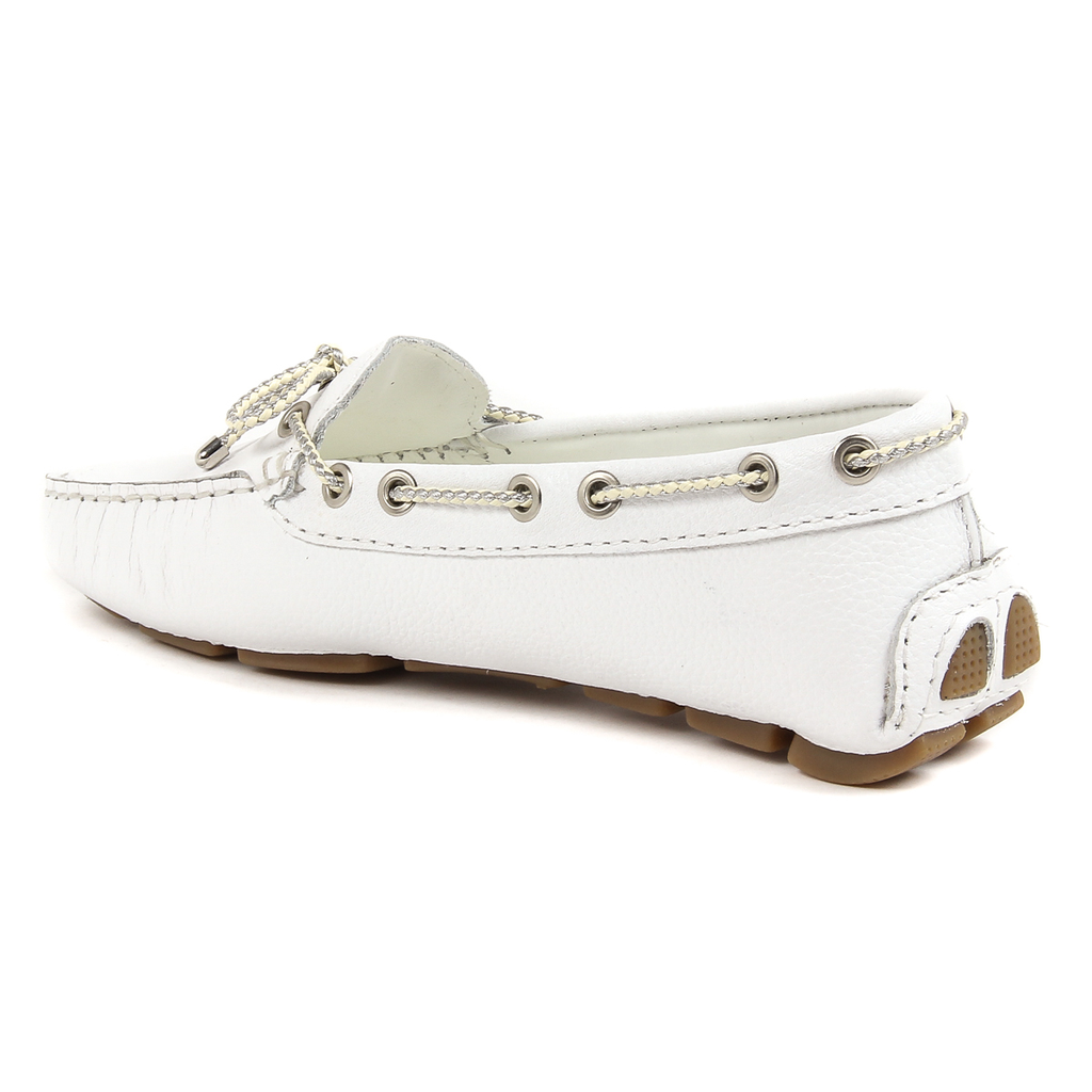 Mocasín V 1969 Italia para mujer blanco EMILIA