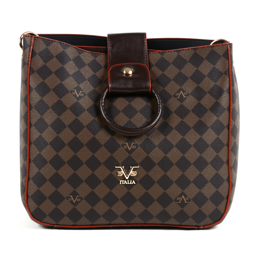 V 1969 Italia Womens Handbag Brown TRIPOLI