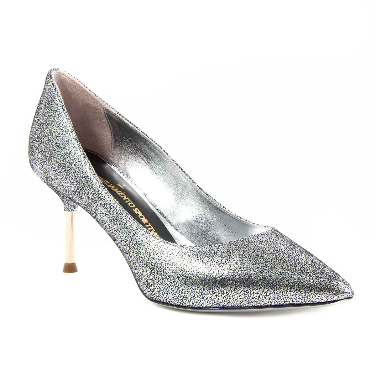 V 1969 Italia - Zapatos de salón para mujer, color plata, GALAXY