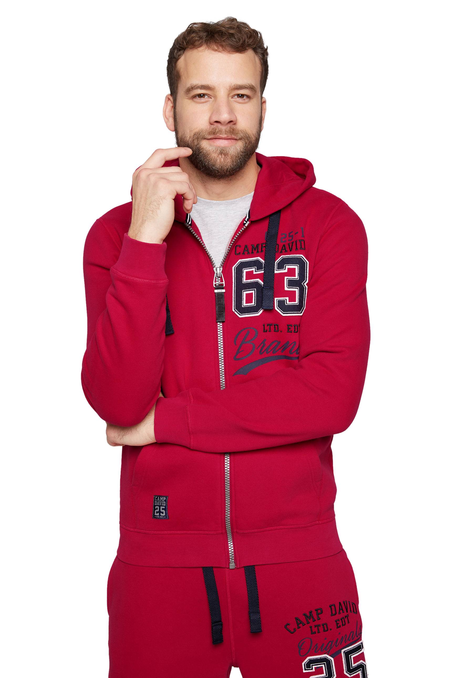 Chaqueta deportiva con capucha para hombre Camp David
