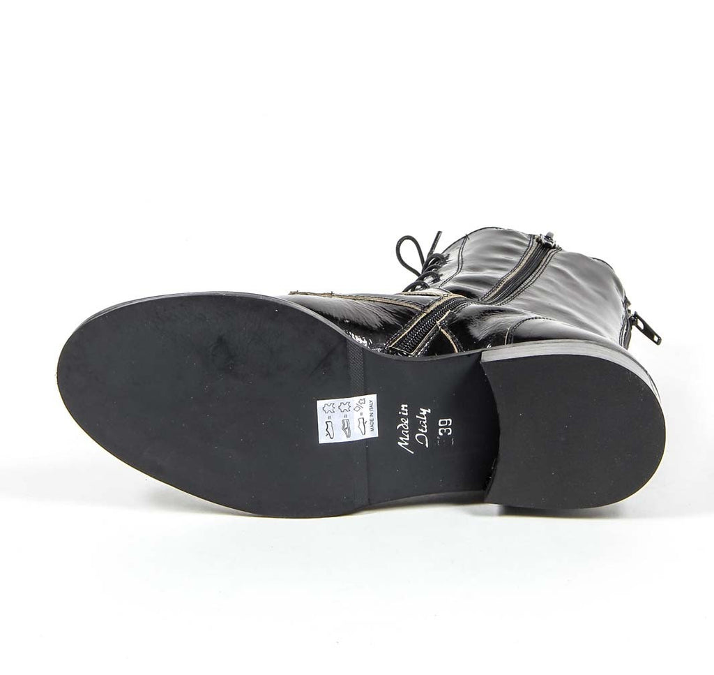 Bota Corta Mujer V 1969 Italia S03 VERNICE NERO