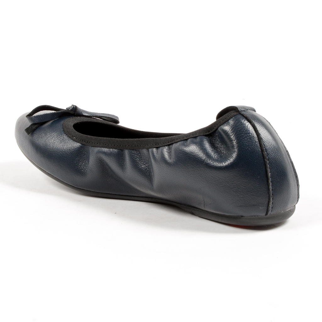 Andrew Charles Womens Soft Ballerina Dark Blue GWEN