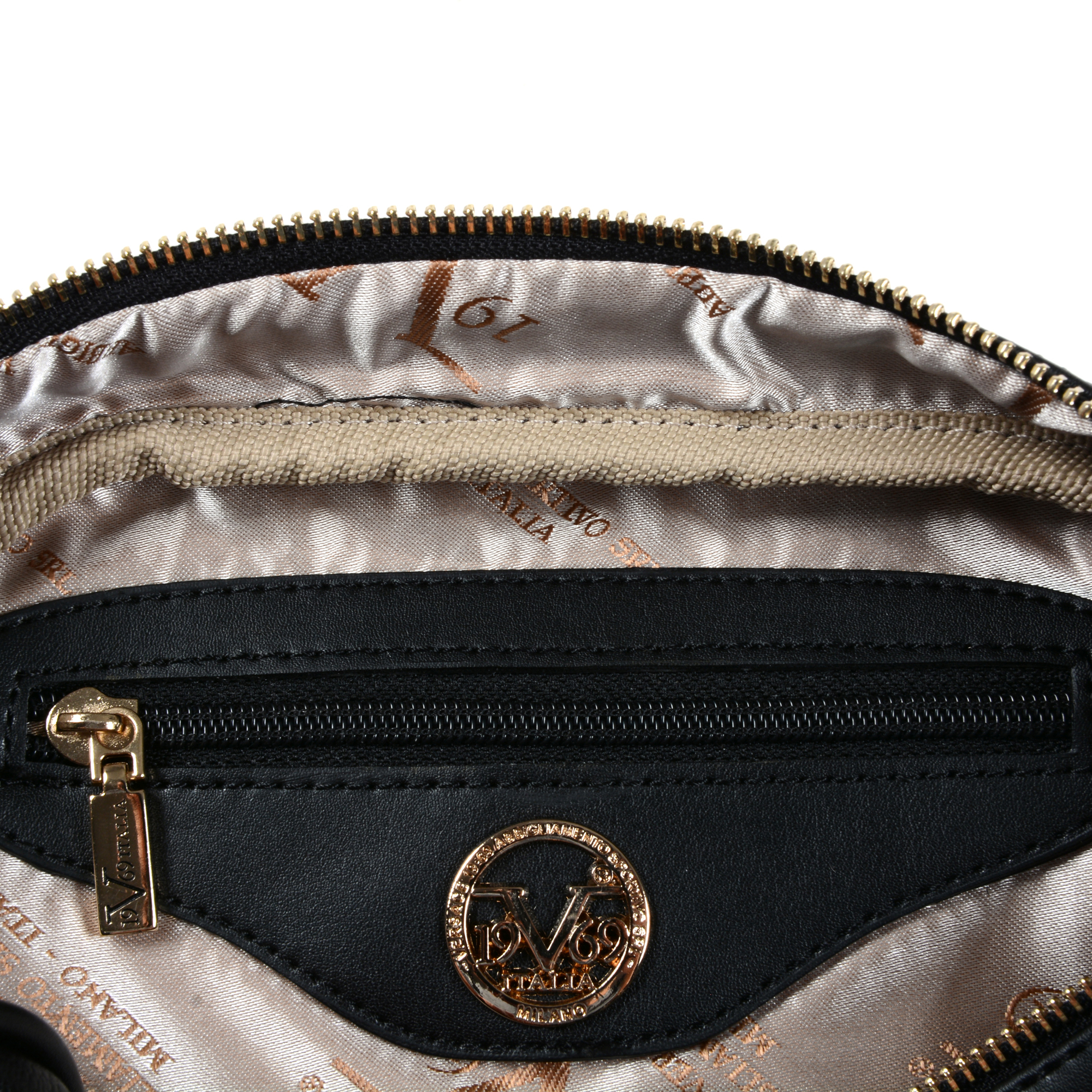 V 1969 Italia Womens Handbag Black MALTA