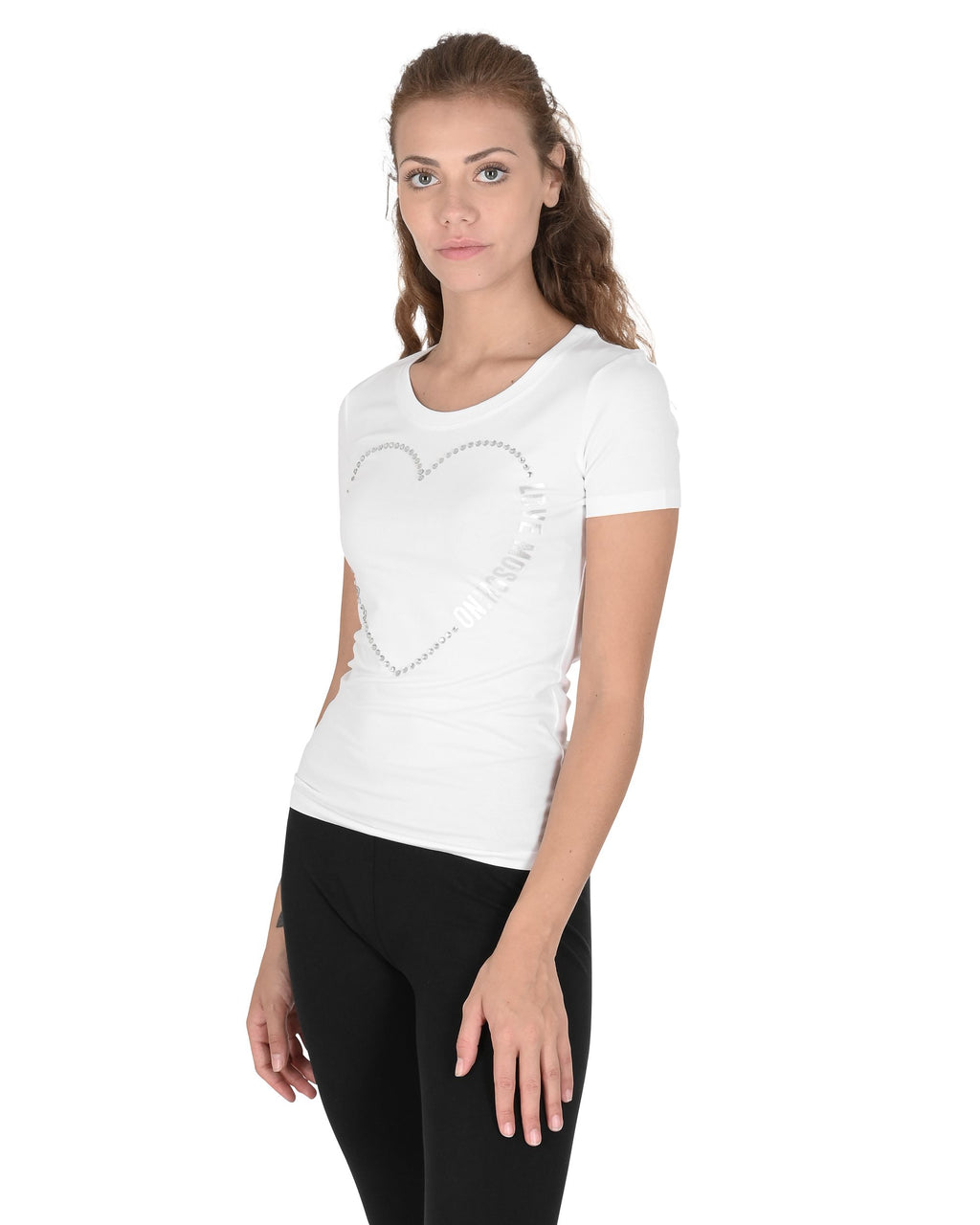 Camiseta de mujer Love Moschino W 4 H19 09 E 2264 A00 BLANCO ÓPTICO
