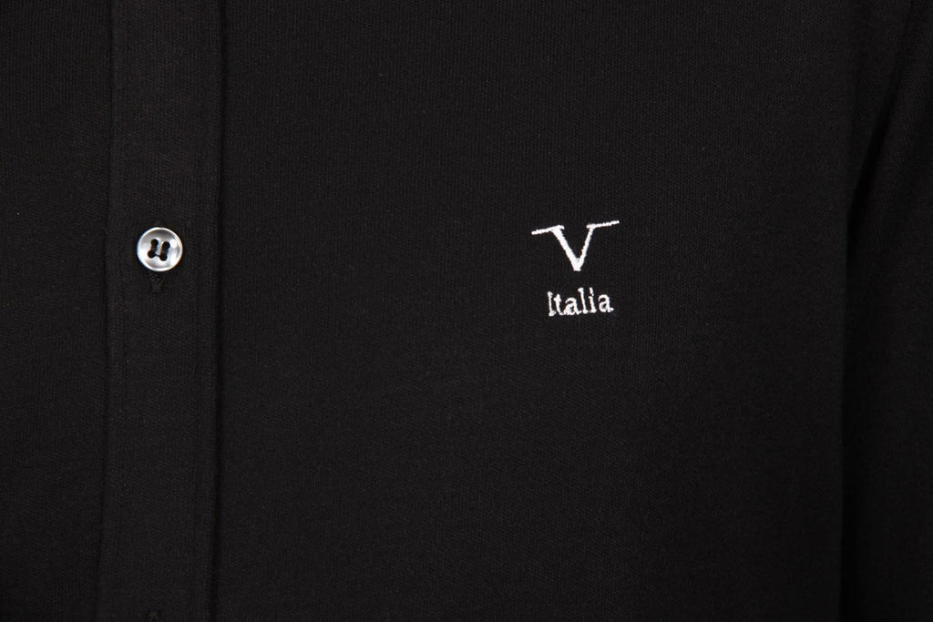Camisa de manga larga para hombre V 1969 Italia Paris Jersey Nero