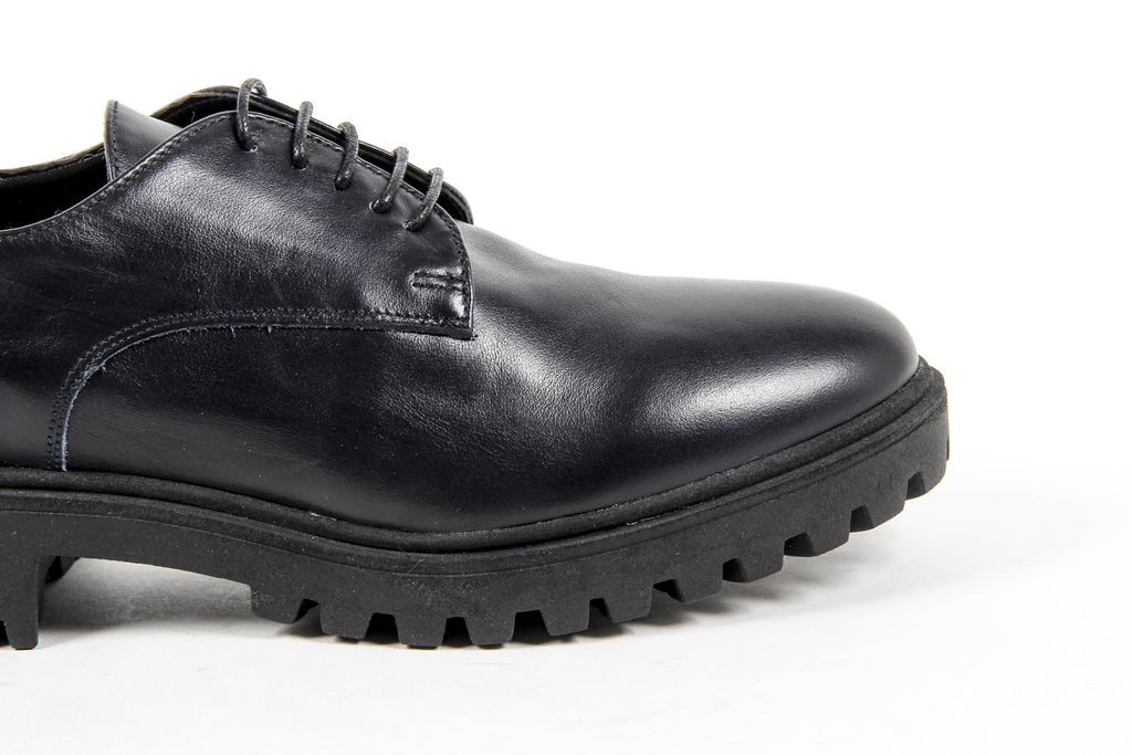 V 1969 Italia Zapato con cordones para mujer C01 VITELLO BLU