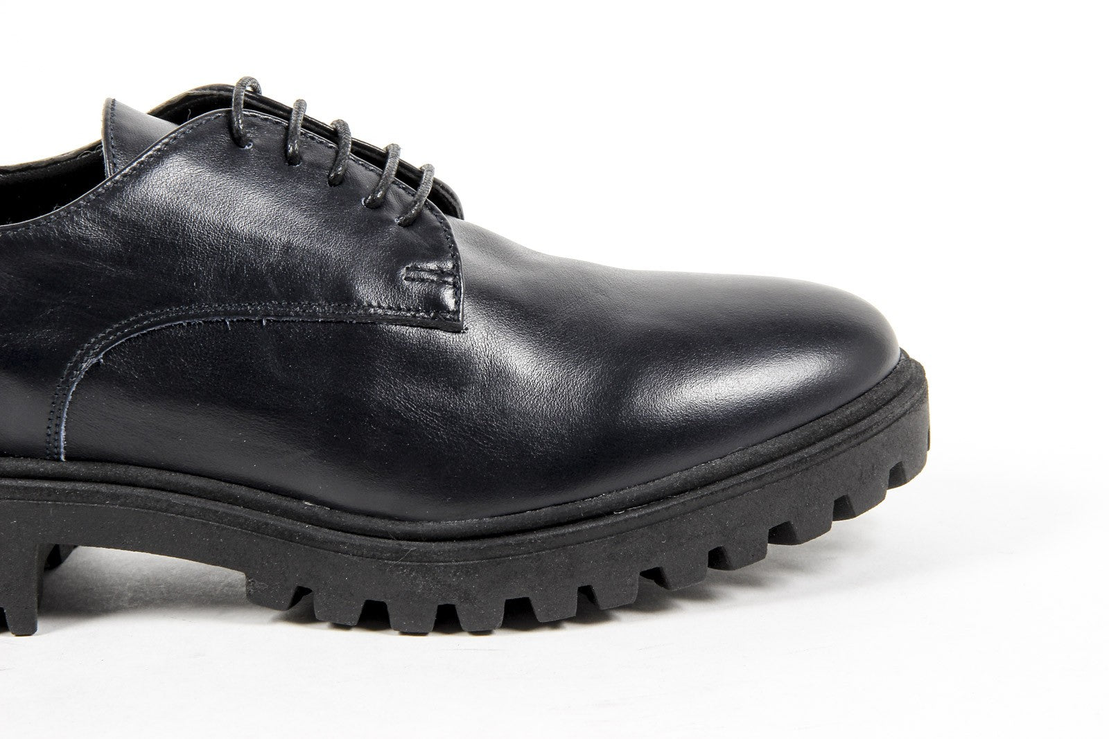 V 1969 Italia Zapato con cordones para mujer C01 VITELLO BLU