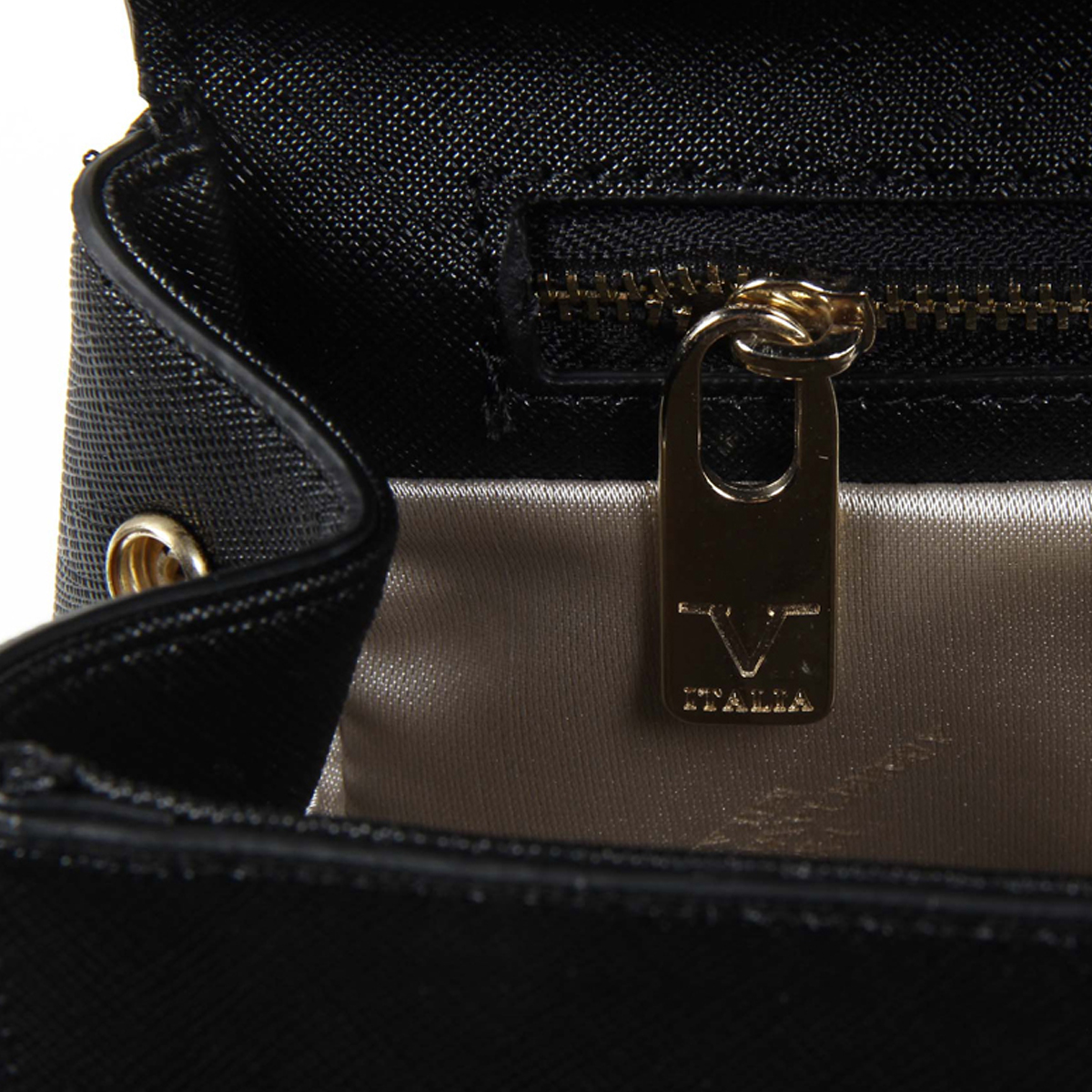 Bolso de mano para mujer V 1969 Italia VE09 NEGRO