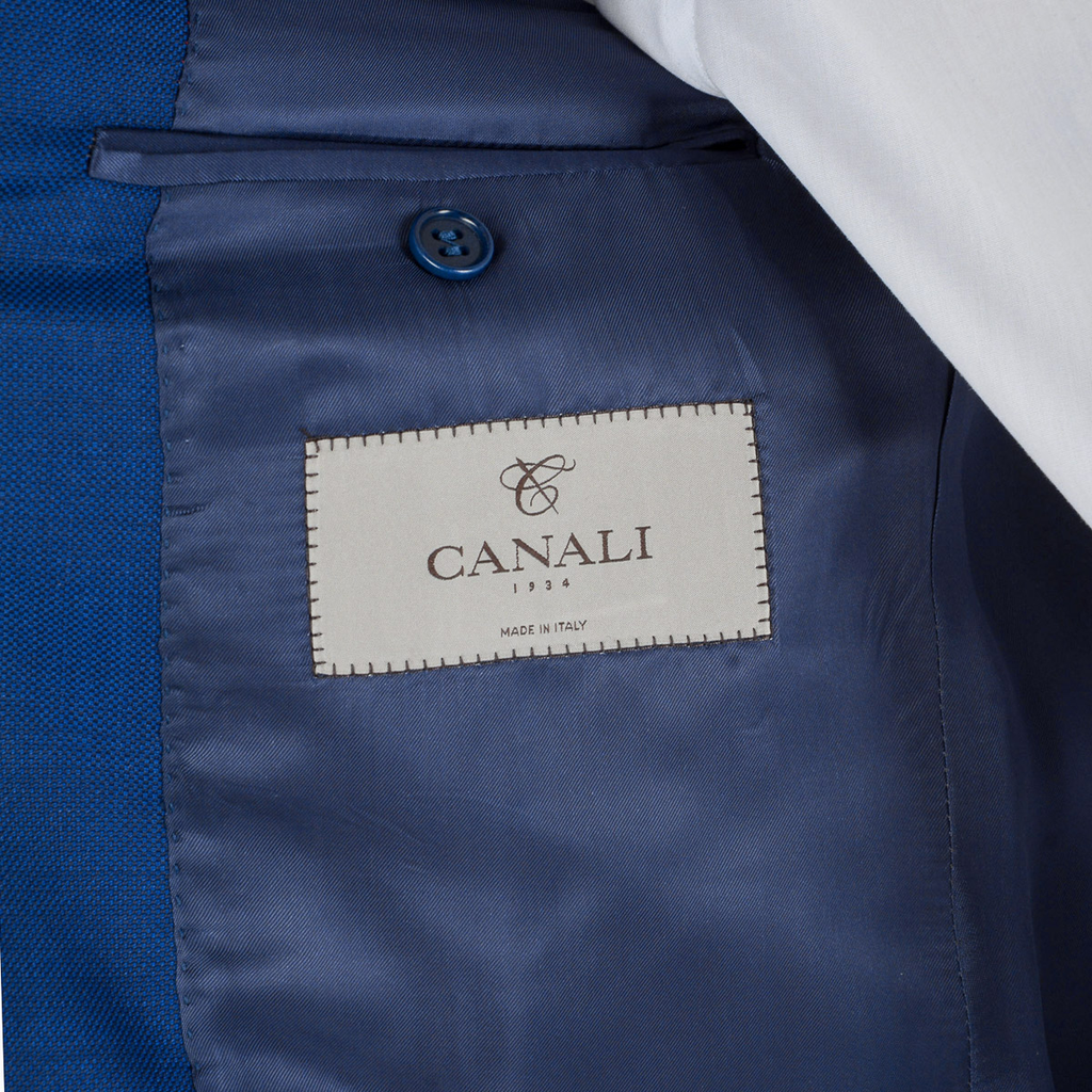 Canali Mens Suit Long Sleeves Blue