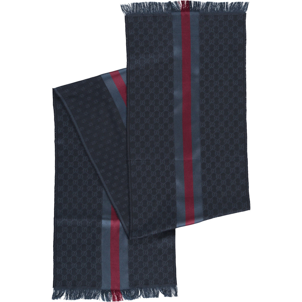 Bufanda Gucci para hombre 35x180 azul