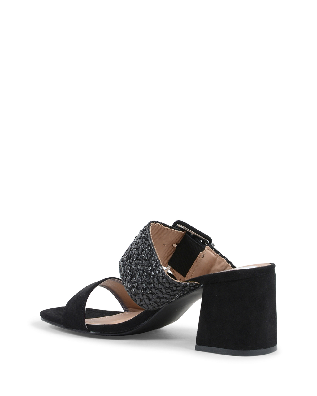 19V69 Italia Sandalias tipo mule para mujer, color negro, V20 NEGRO