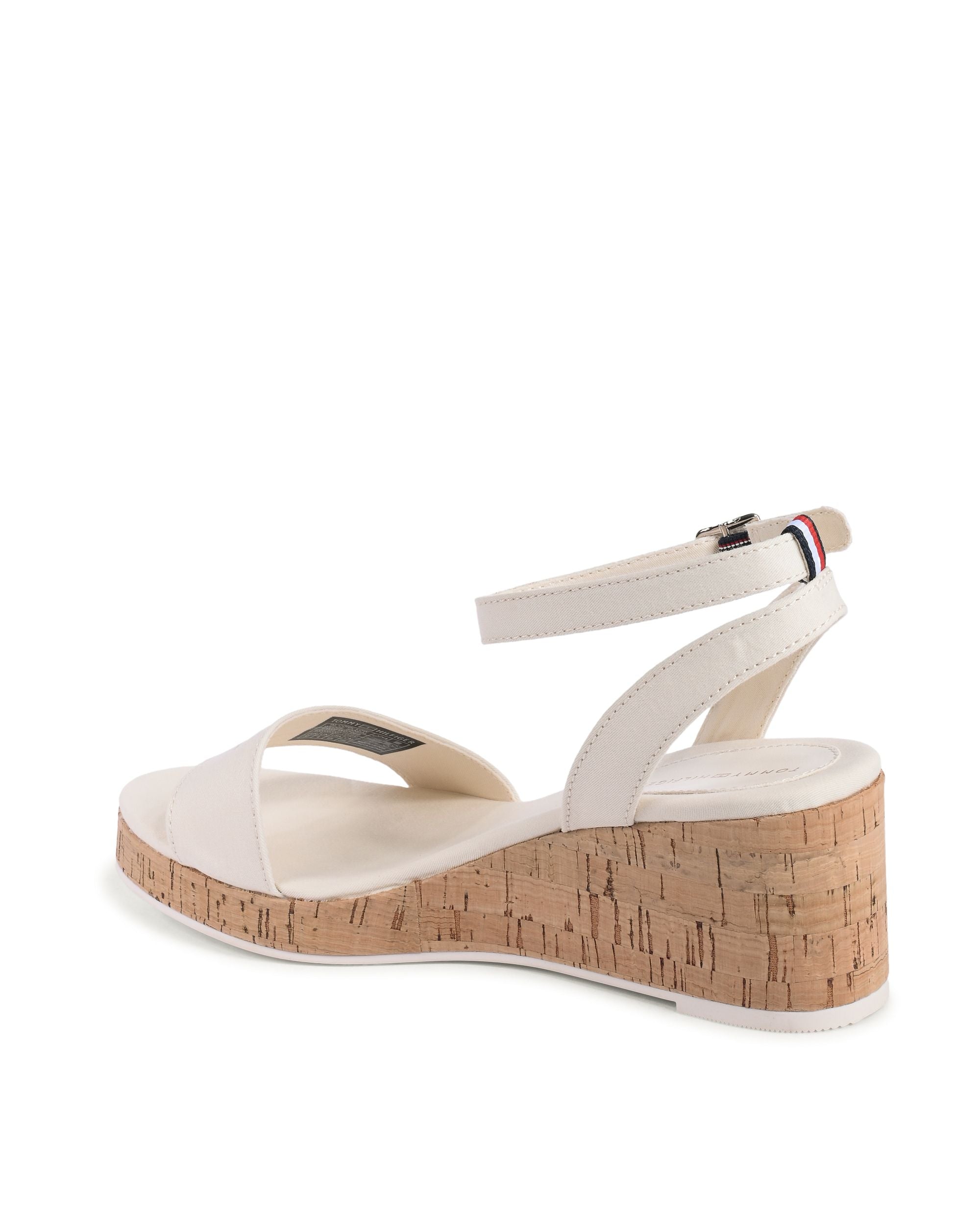 Tommy Hilfiger - Sandalias de cuña para mujer, color beige, FW0FW07969AEF