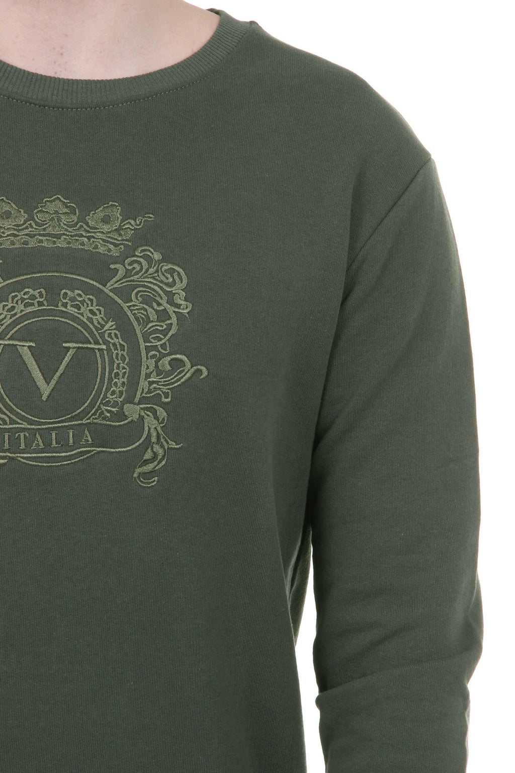 Suéter para hombre V 1969 Italia ART. 4469 VERDE MILITAR