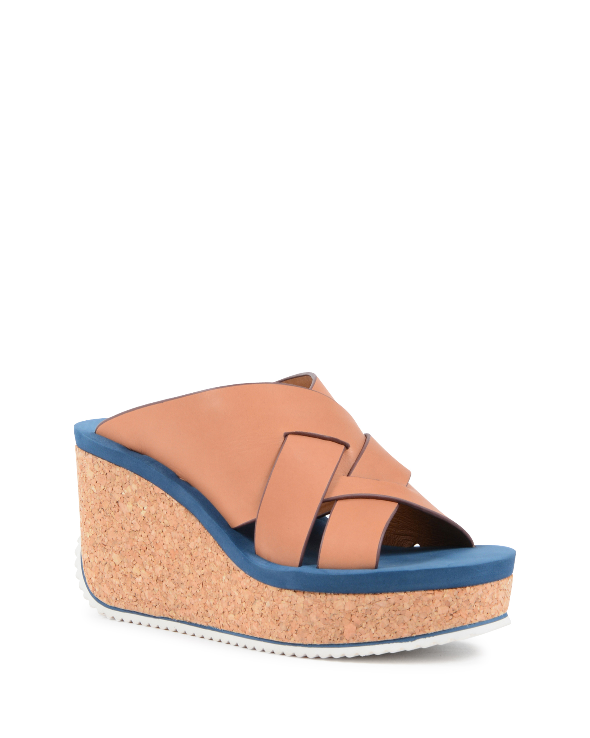 ChloÃ¨ Womens Wedge Sandal Tan SB30143 COGNAC