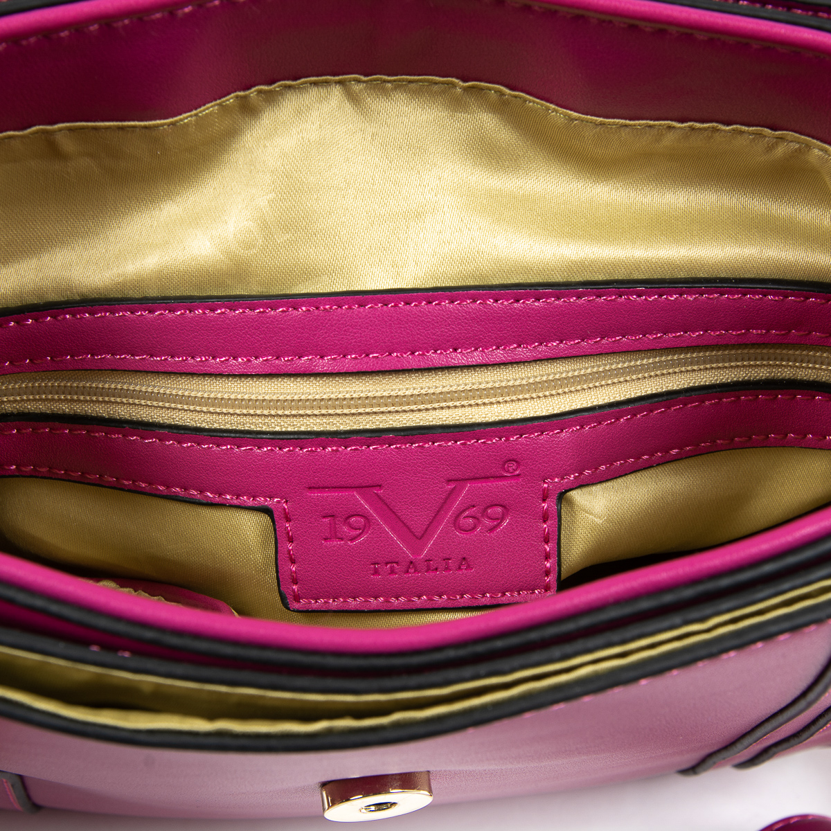 Bolso de mano para mujer V 1969 Italia Fuxia LINDA