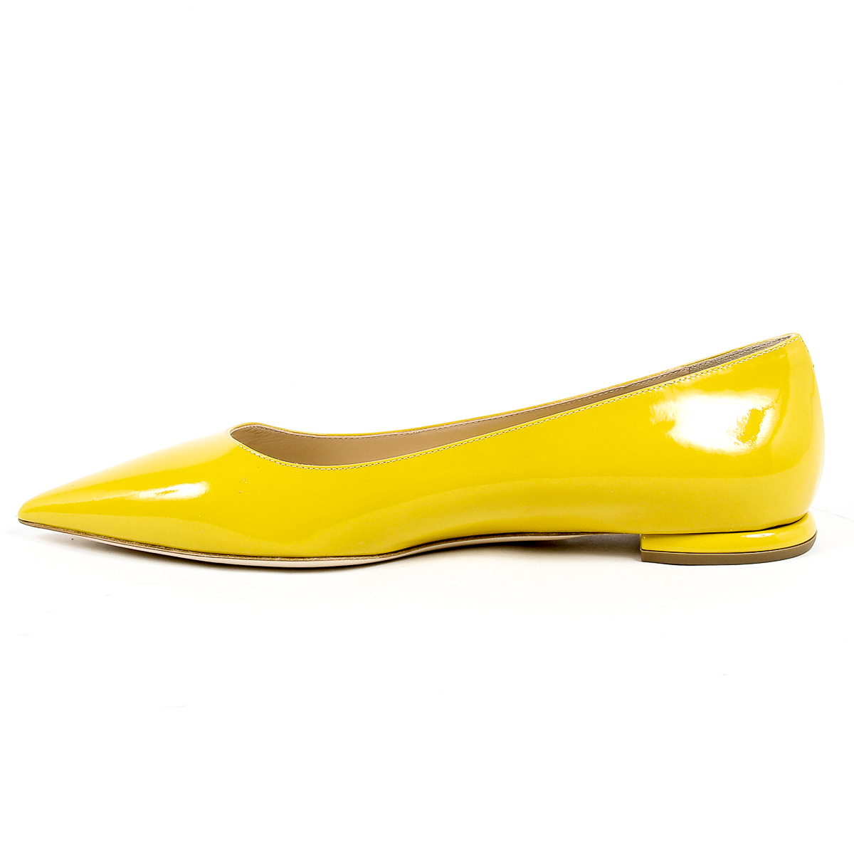 Andrew Charles Womens Ballerina Yellow SONIA