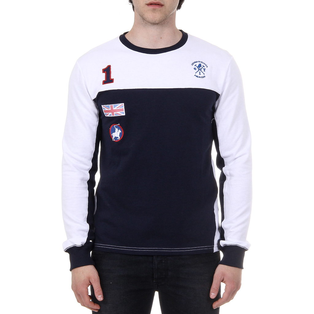 Suéter de hombre Ufford & Suffolk Polo Club de manga larga y cuello redondo