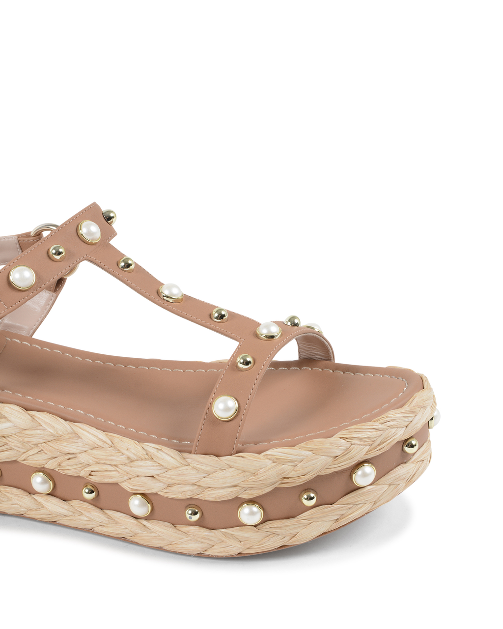 Sandalias de plataforma Stuart Weitzman para mujer en color tostado BERAFFIA