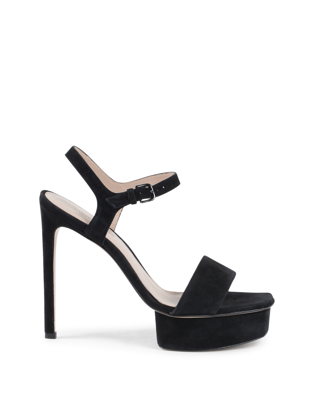 Stuart Weitzman Sandalia para mujer negra SINGLEPLAT
