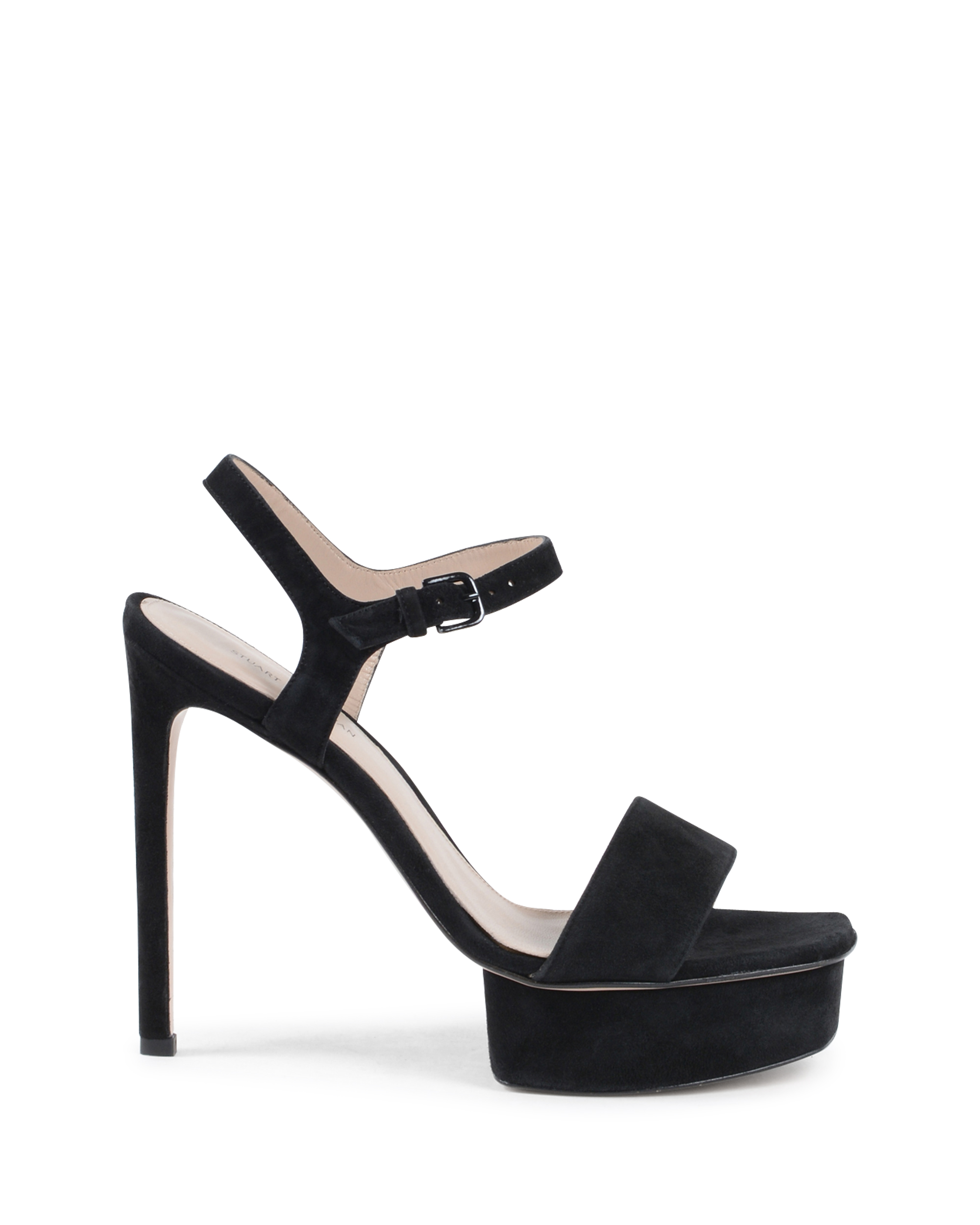Stuart Weitzman Sandalia para mujer negra SINGLEPLAT