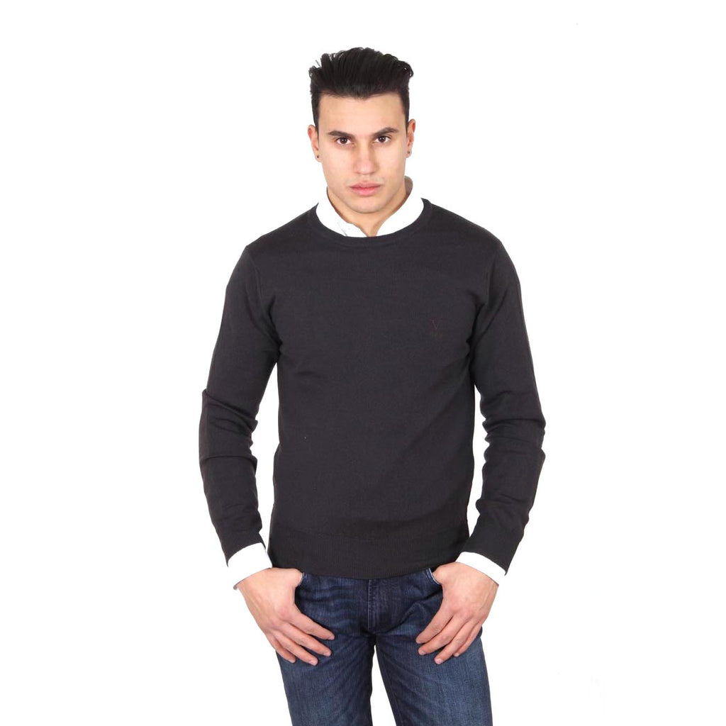 V 1969 Italia jersey de cuello redondo para hombre 9800 GIROCOLLO MORO