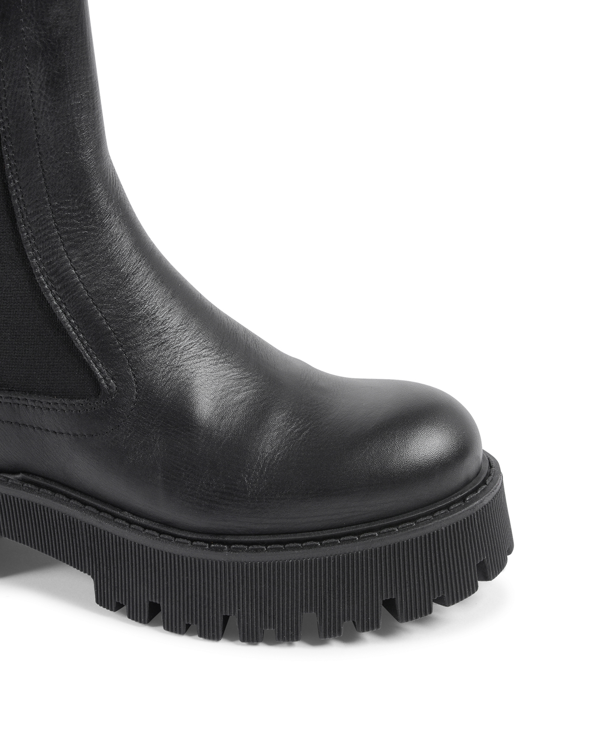 19V69 Italia Womens Short Boot Black 700-V VITELLO NERO