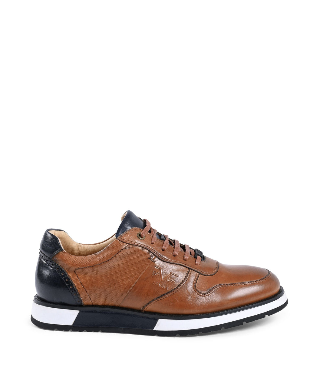 19V69 Italia Zapatillas de hombre marrones YO Y375-A3 TABACCO