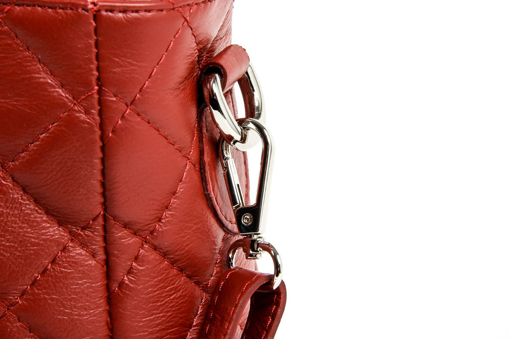 Bolso de mano para mujer V 1969 Italia V011-S RUGA ROJO