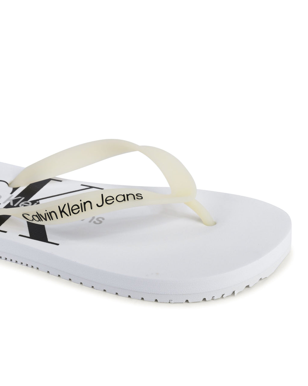Chanclas Calvin Klein para mujer blancas YW0YW01246YBR