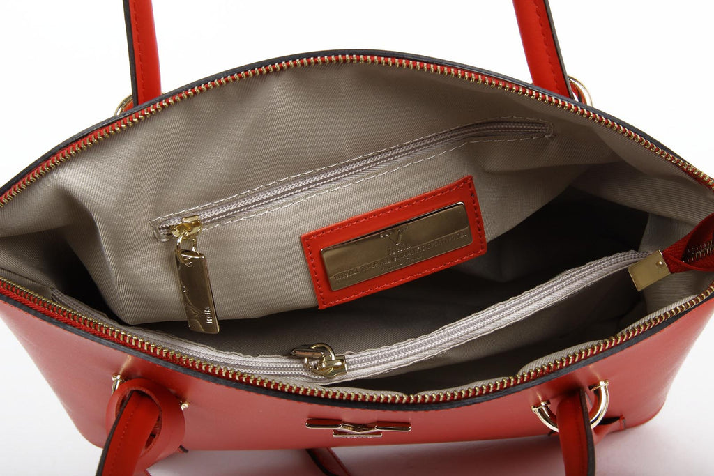 Bolso de mano para mujer V 1969 Italia V003 RUGA ROJO