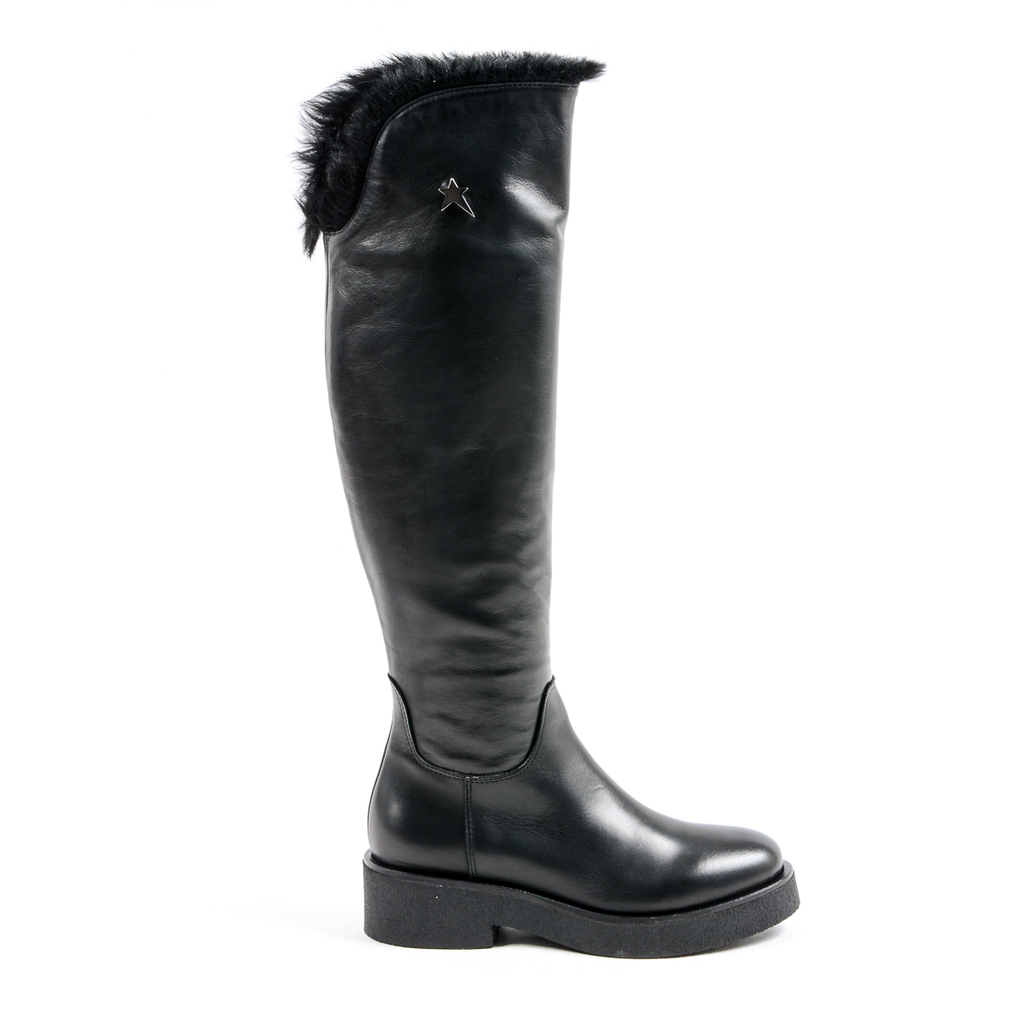 Andrew Charles Womens High Boot Black SUZI