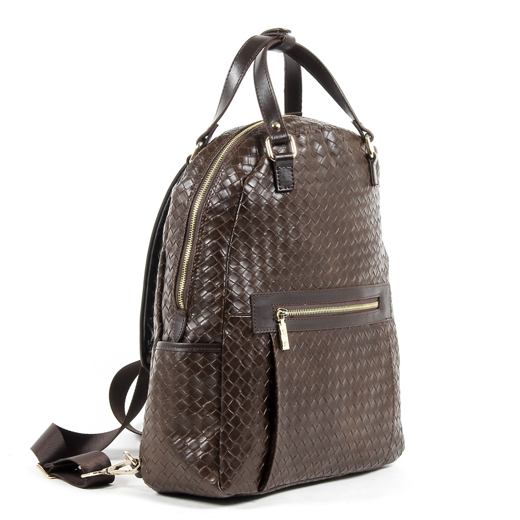 Mochila de moda para hombre V 1969 Italia V1969016B CAFÉ
