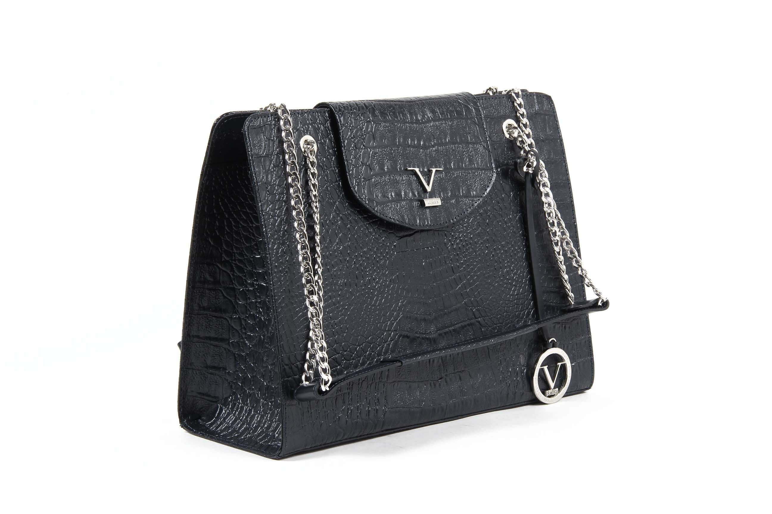 Bolso de mano para mujer V 1969 Italia ARC02 GRETA COCCO AZUL