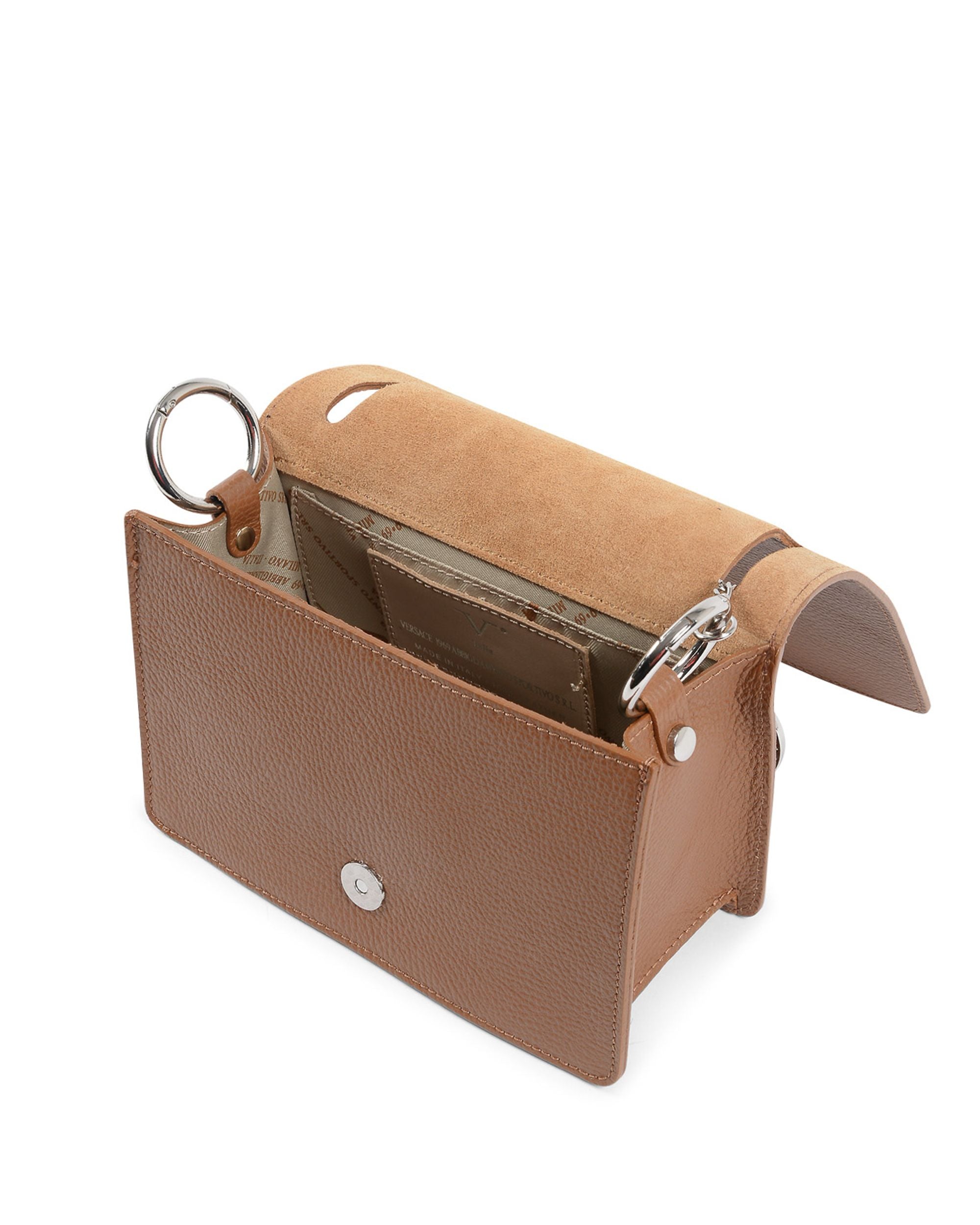 V Italia Womens Handbag Tan V1758 CERVO CUOIO