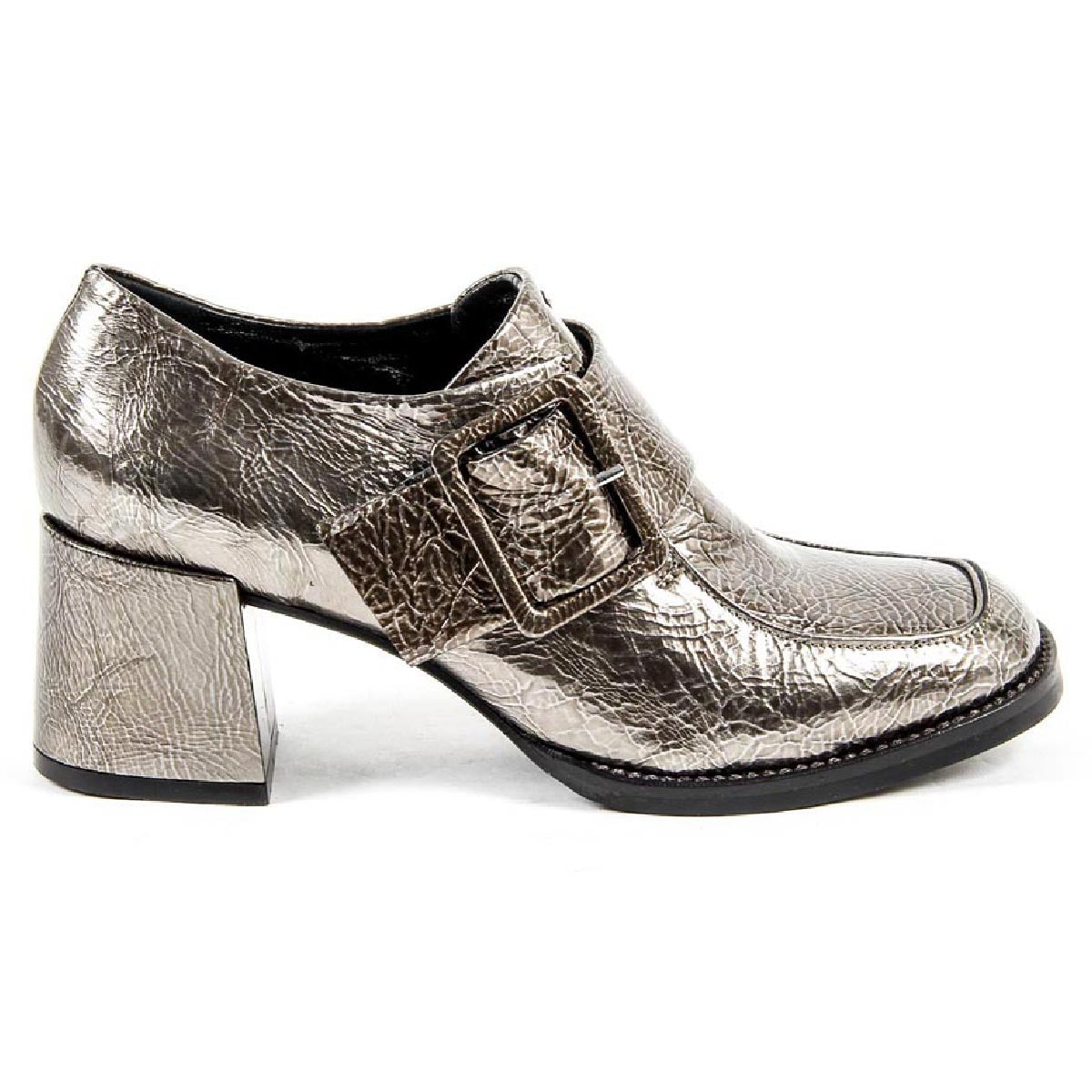 Mocasín de tacón para mujer V 1969 Italia B2450 CRASH CANNA FUCILE